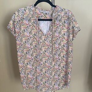 LOFT Multicolor Floral Blouse